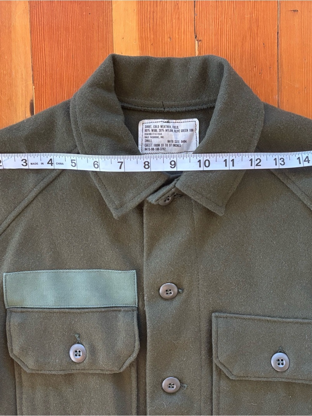 Dark Green Button-Up Utility Jacket - Picture 4 of 6
